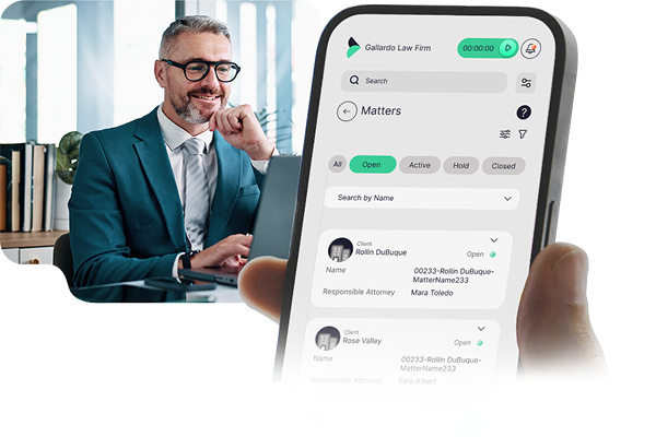Case management application user interface