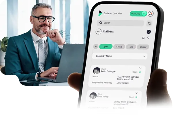 Case management application user interface